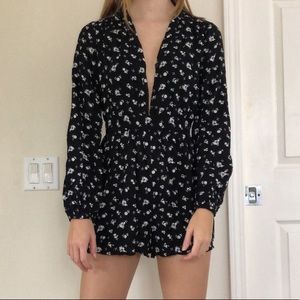 Urban outfitters flower romper